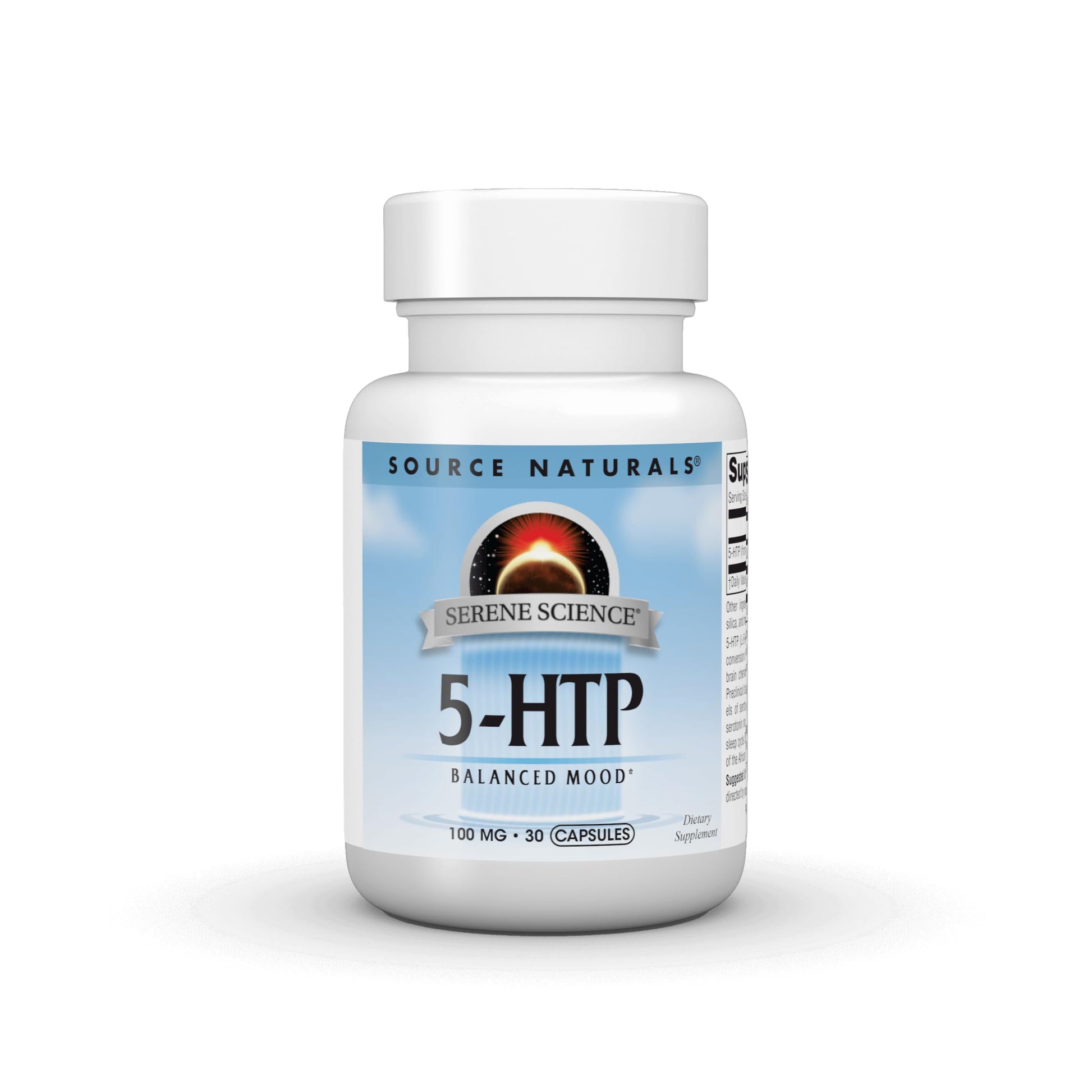 Source Naturals Serene Science 5-HTP, Balanced Mood 100 mg, 30 Capsules