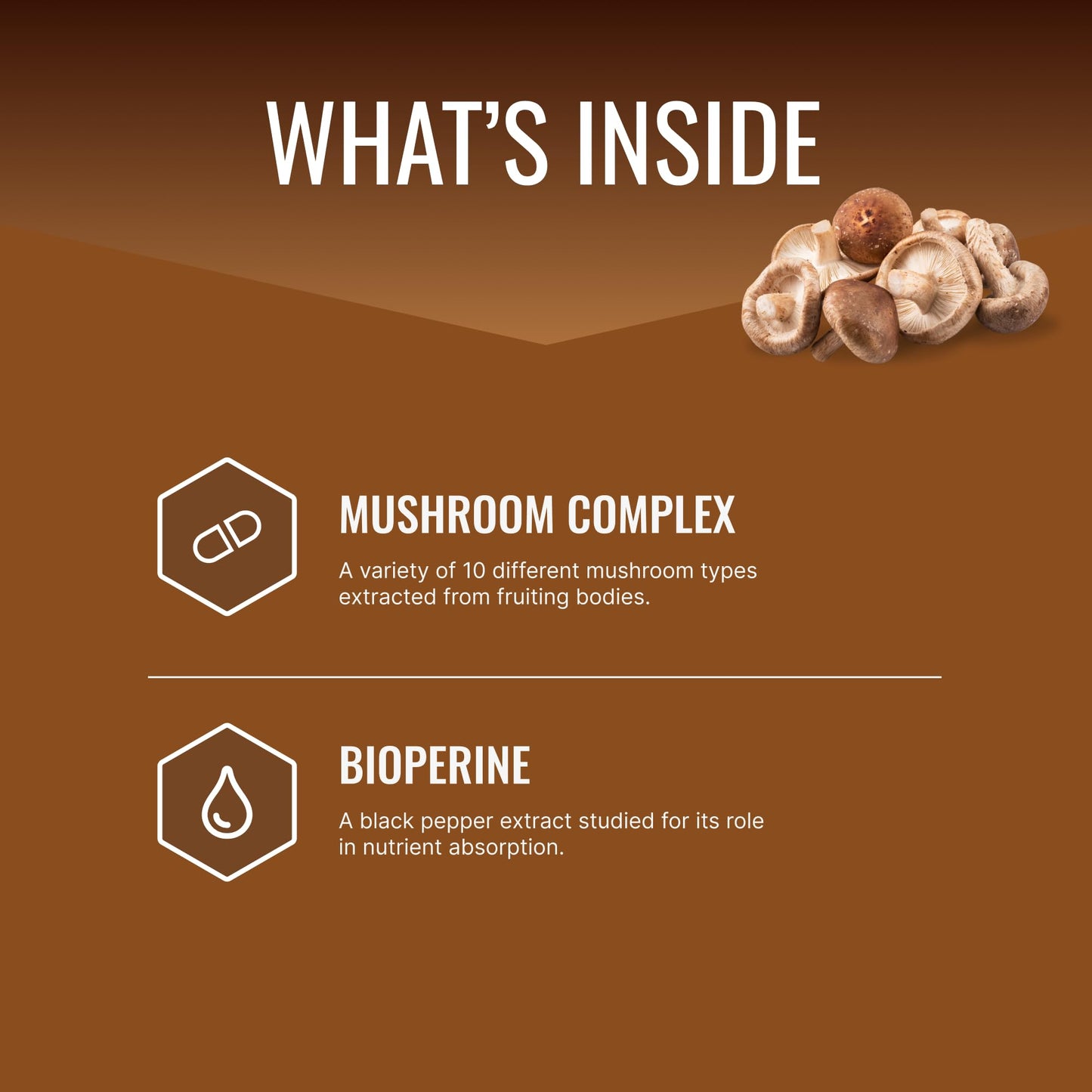 Approved Science Mushroom Complex Capsules, Immune Support and Cognitive Function, 360 Count