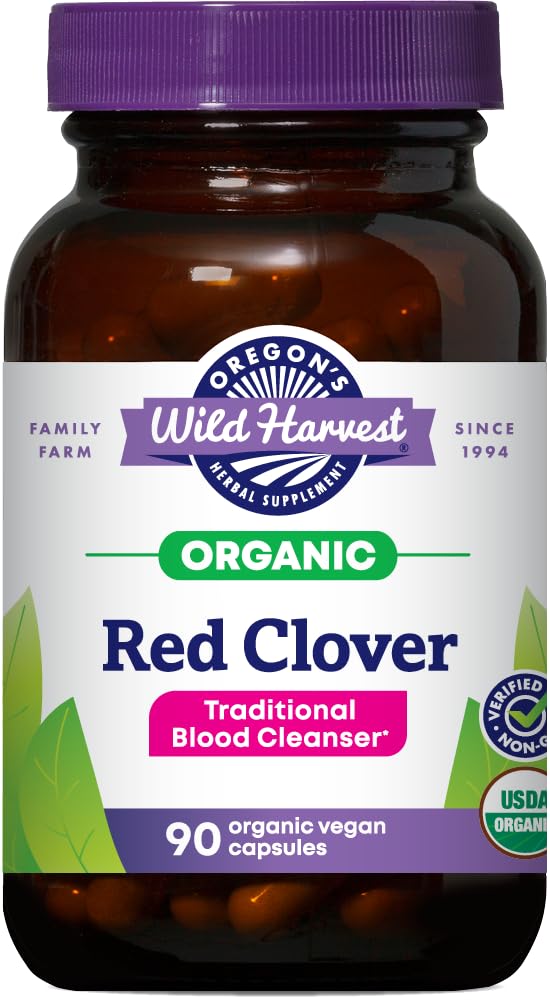 Oregon's Wild Harvest Red Clover Capsules, 90 Count