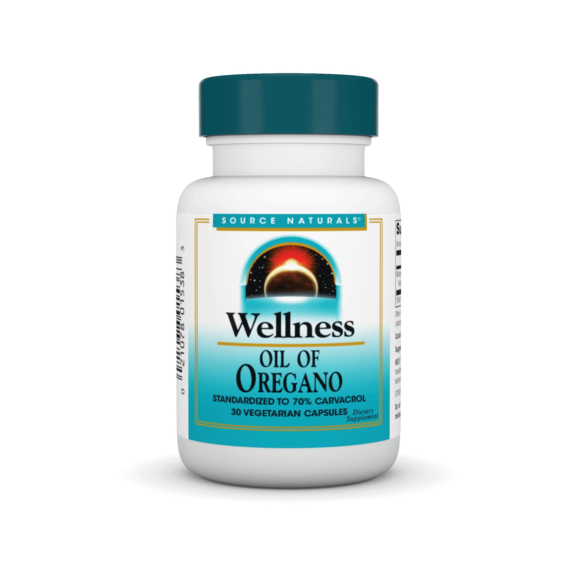 Source Naturals Wellness Oil of Oregano, Standardized to 70% Carvacrol*, 30 Capsules