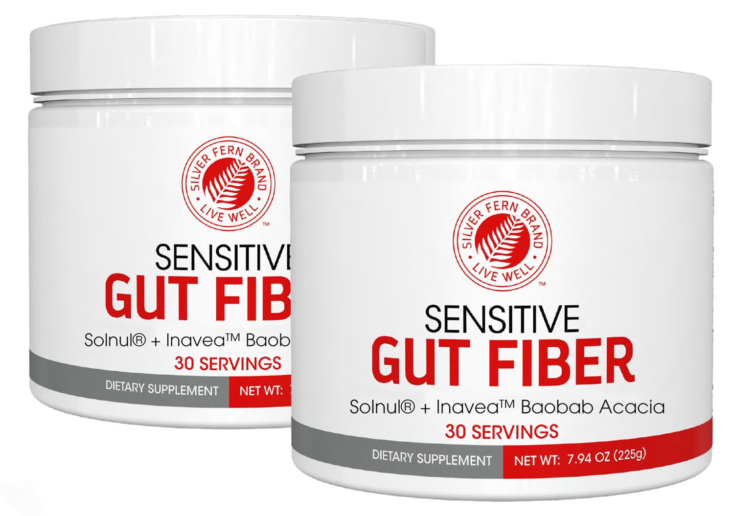 Silver Fern Sensitive Gut Fiber Supplement Powder 8 oz