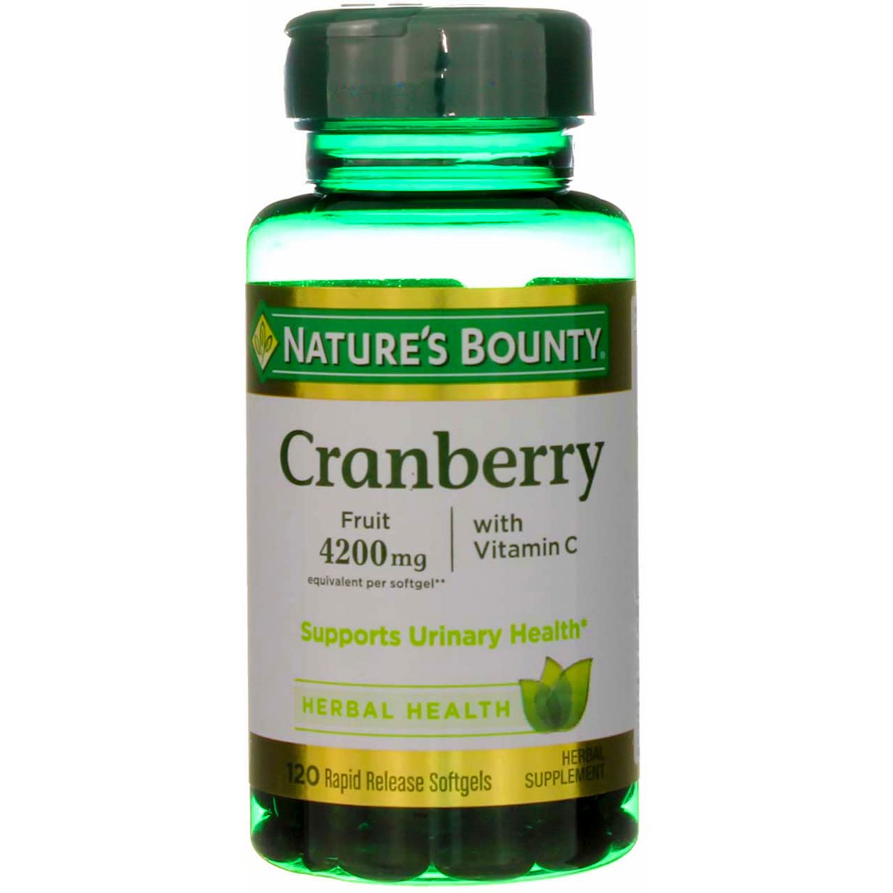 Nature's Bounty Cranberry Plus Vitamin C Softgels 600