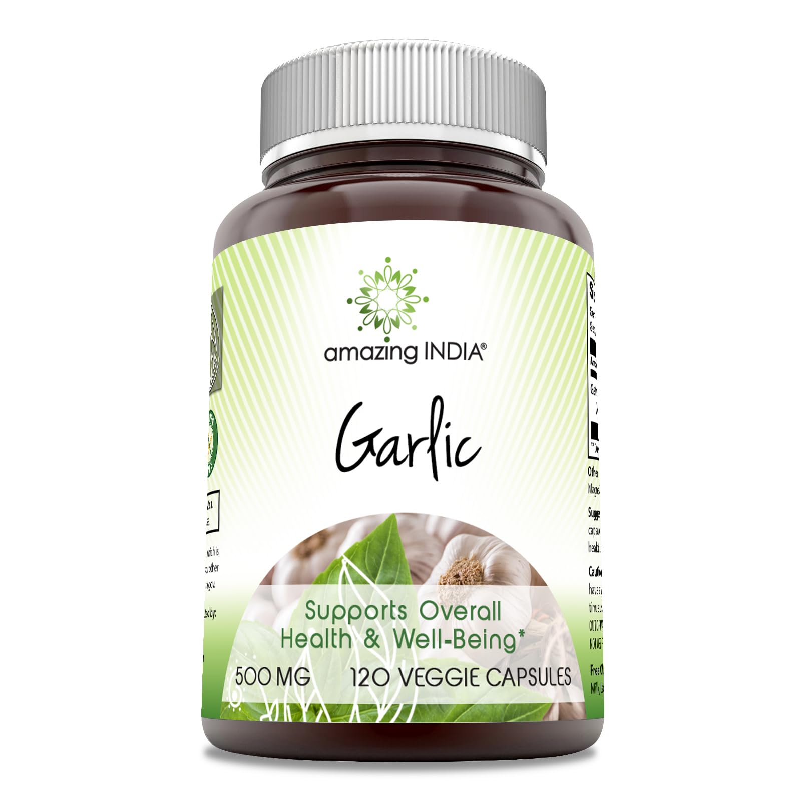 Amazing India Garlic 500 mg Capsule 1 Count
