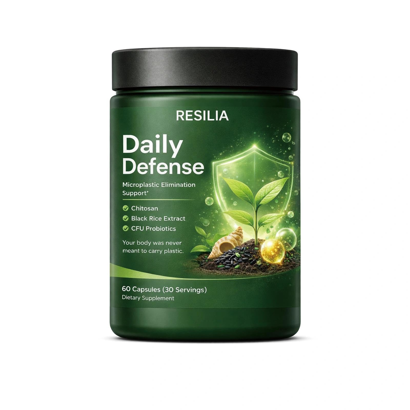 Golden Dunes Resilia Daily Defense Supplement for Gut & Cellular Support Capsules, 60 Count