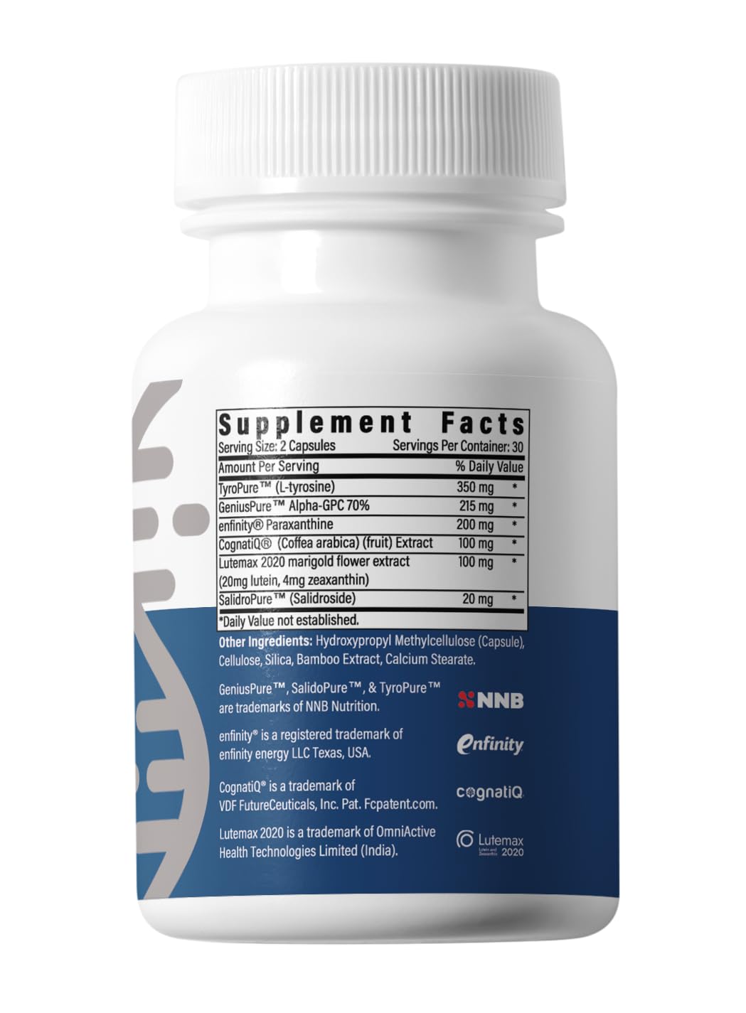 Advanced Bionutritionals BrainAMP Nootropic Energy for Focus, Memory & Clarity 60 Capsules