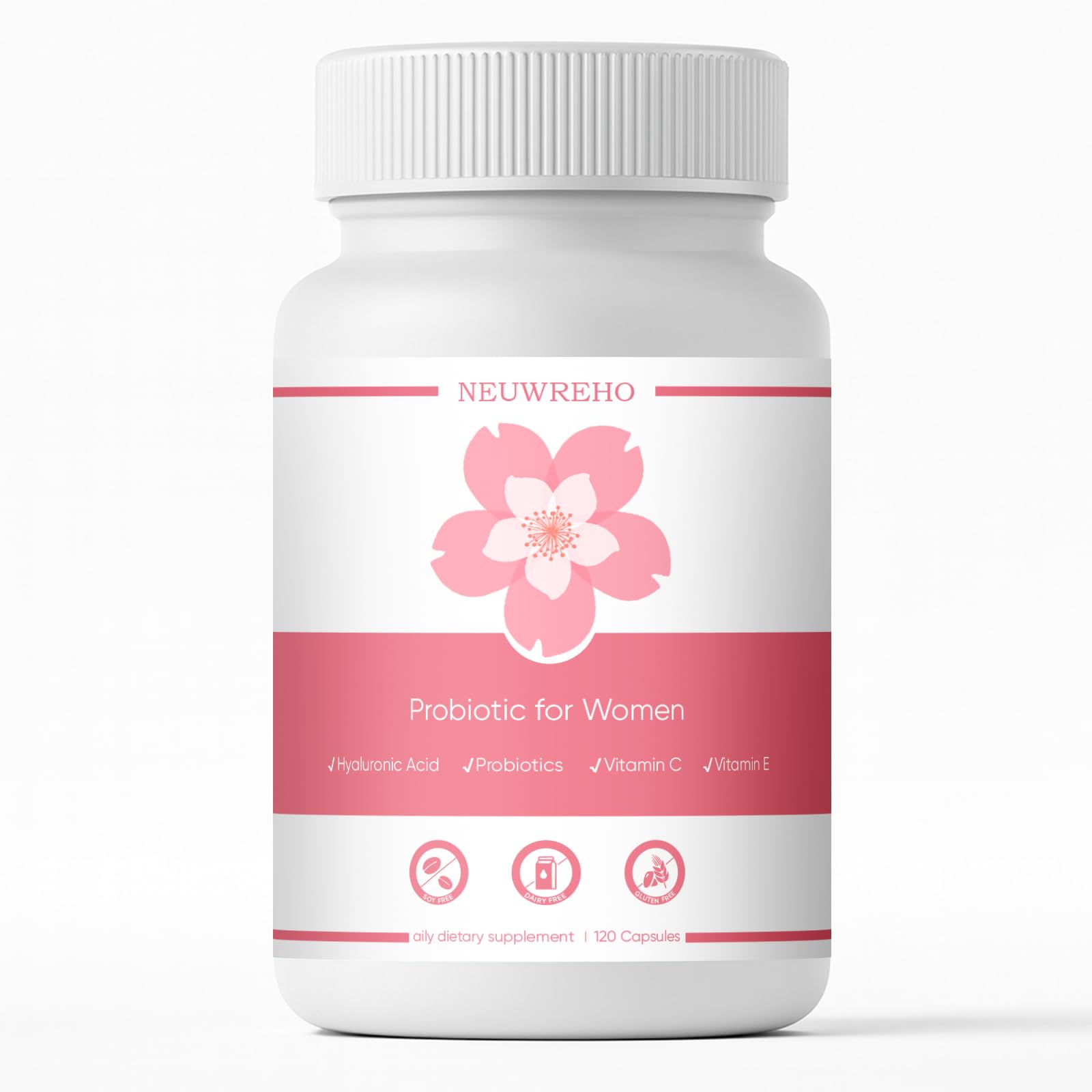 NEWUREHO Vaginal Probiotics for Women Vaginal Dryness & pH Balance Capsules 120