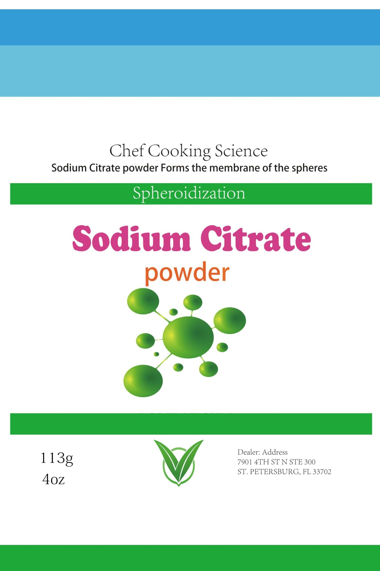 LEIMENGCHEF Pure Sodium Citrate Powder 8 oz