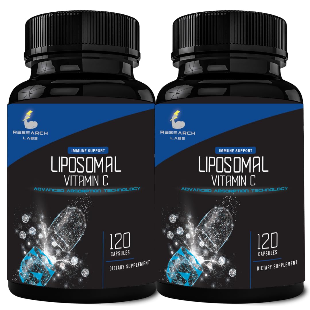 Research Labs Liposomal Vitamin C Supplement with Enhanced Absorption LipoQuil-C, 240 Capsules