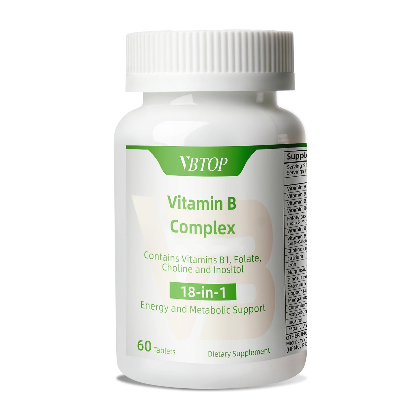 VBTOP Vitamin B Complex 60 Tablets