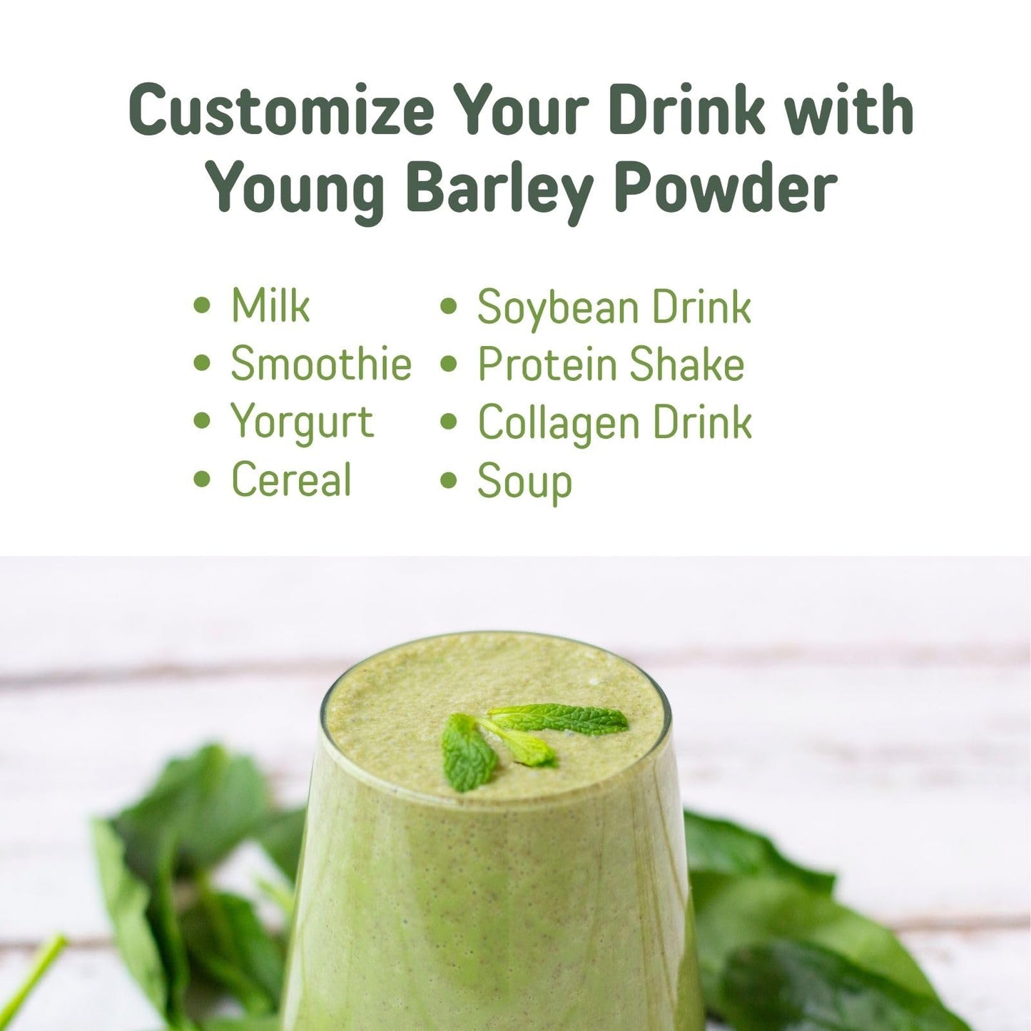 山本漢方製薬株式会社 Kale Juice Mix Probiotic Strain & Prebiotic Fiber for Digestive Balance Powder 4.23 oz