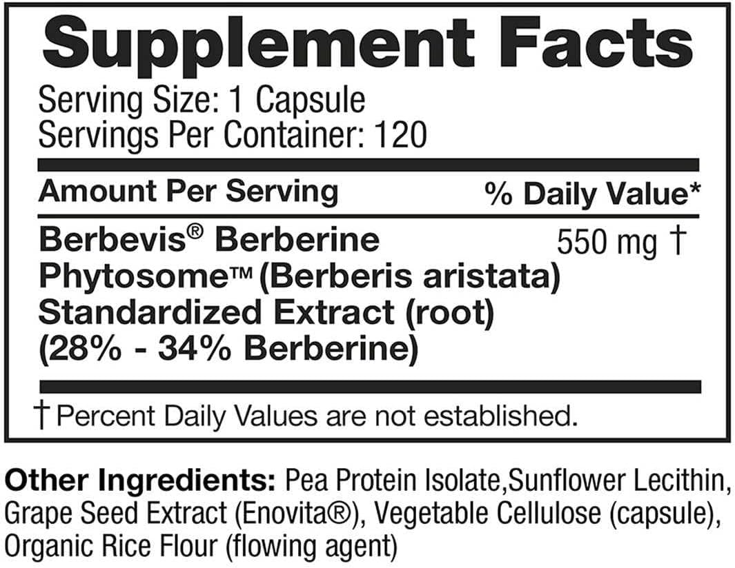 Feel Good Berberine Phytosome Capsule, 120 Count