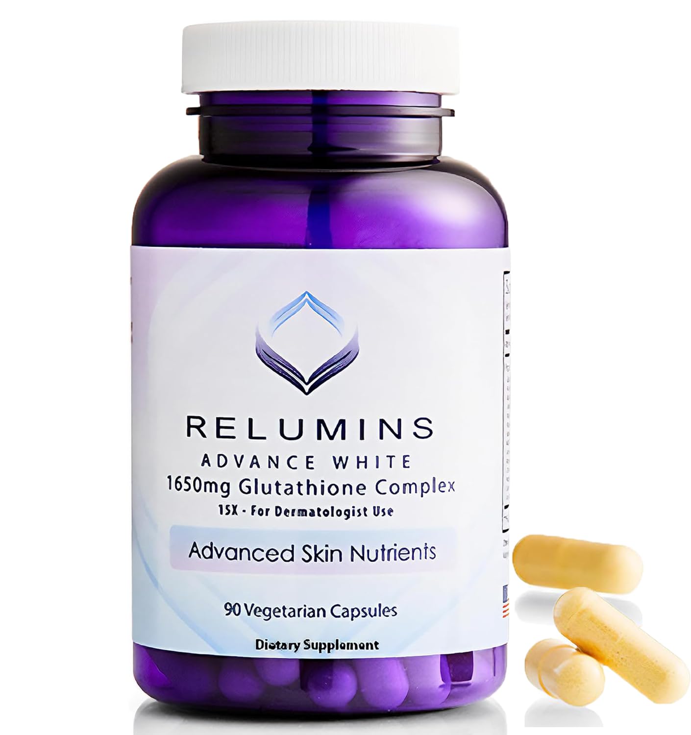 Relumins L-Glutathione Complex 1650mg Capsule, 90 Count