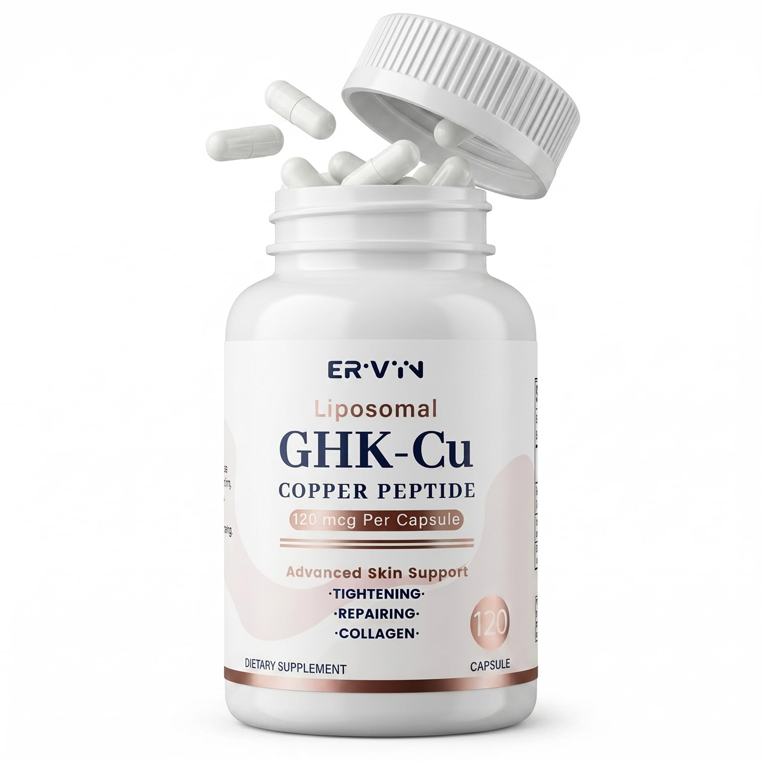 YASLIM Erivyn Liposomal GHK-Cu Copper Peptide Supplement Capsules 10