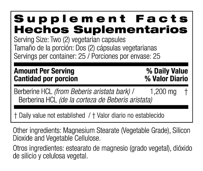 Bio Nutrition Advanced Berberine Capsules 50 Count