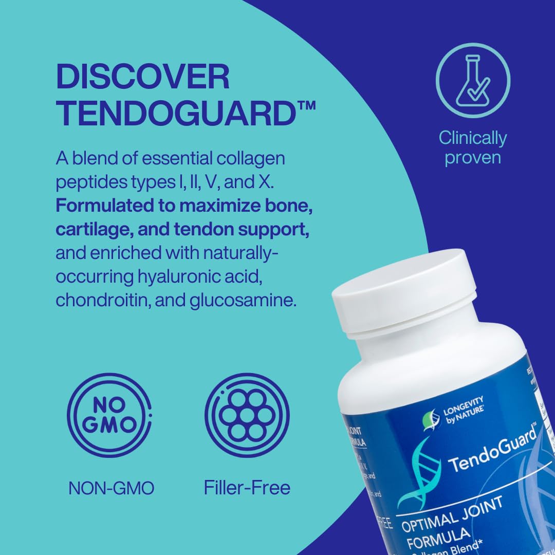Longevity by Nature TendoGuard Joint Support Supplement Capsule, 60 Capsules