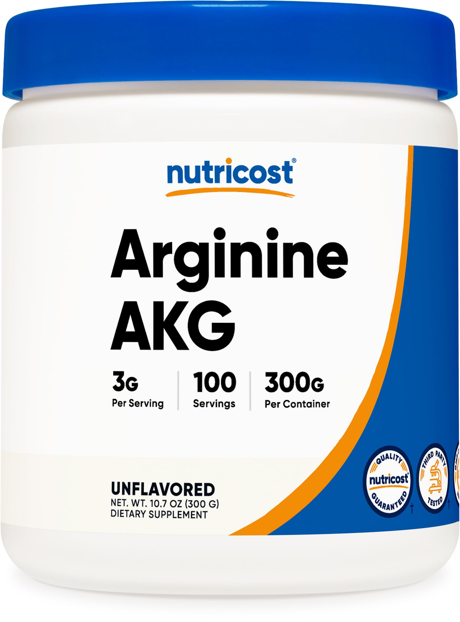 Nutricost Arginine Alpha Ketoglutarate Powder 300 Grams