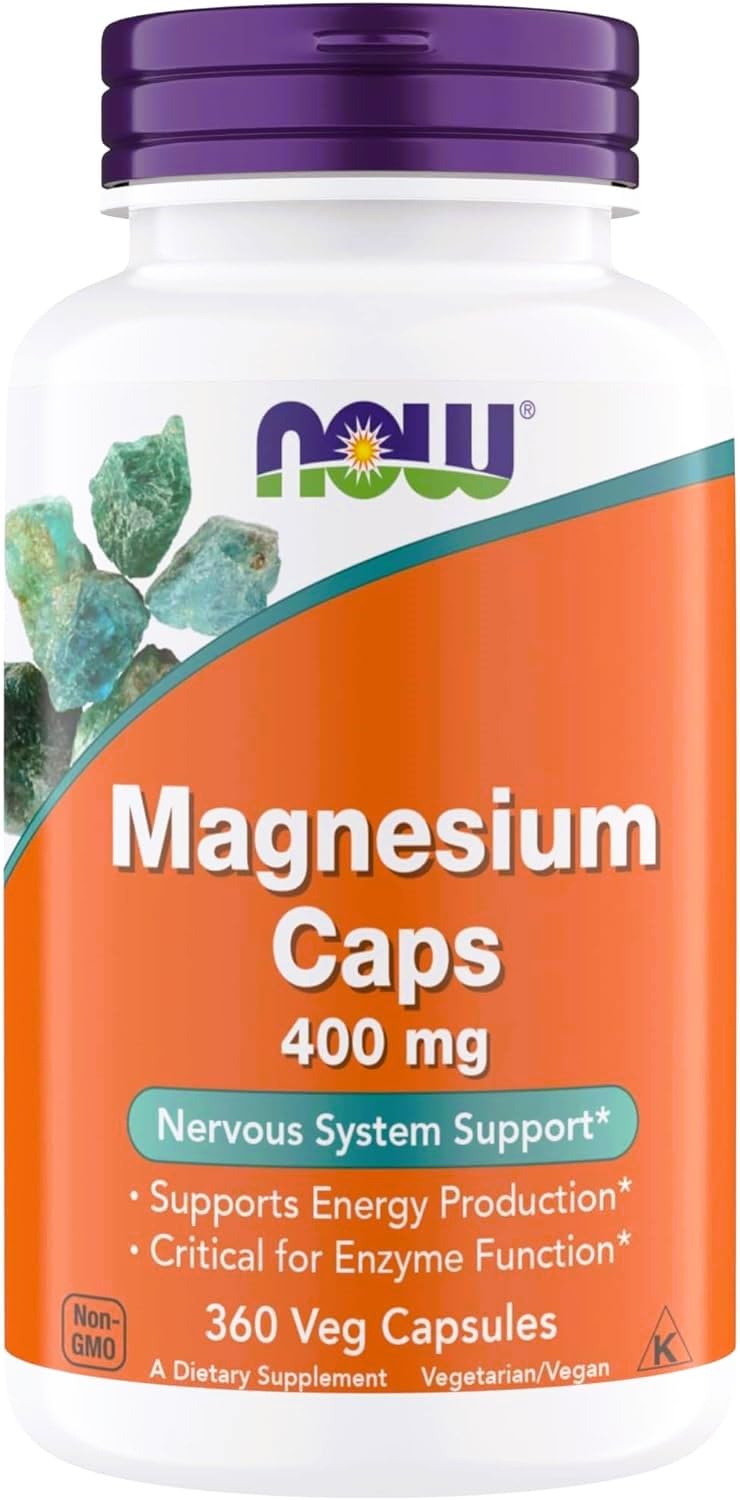 NOW Foods Magnesium 400 mg Capsules 360
