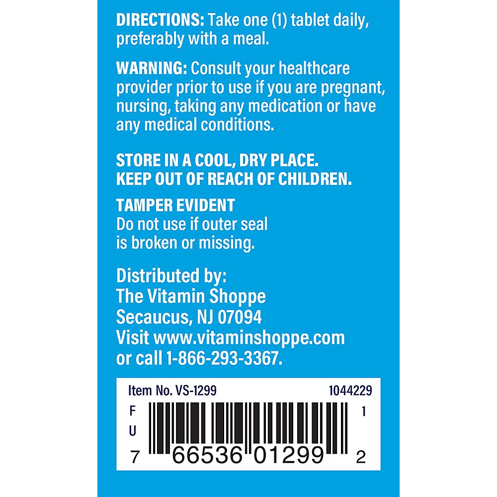 The Vitamin Shoppe Boron 3MG, Well Absorbed Form Chelated, 100 Tablets