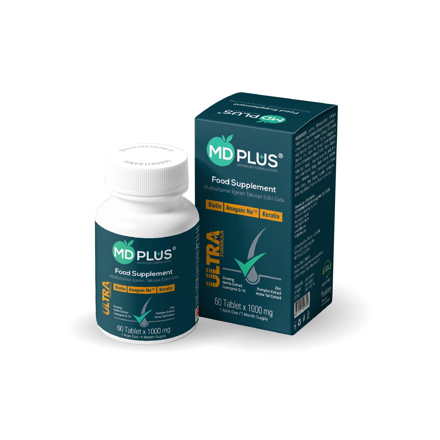 HairMD Md Plus Ultra Hair Multivitamin Tablet 60 Tablets