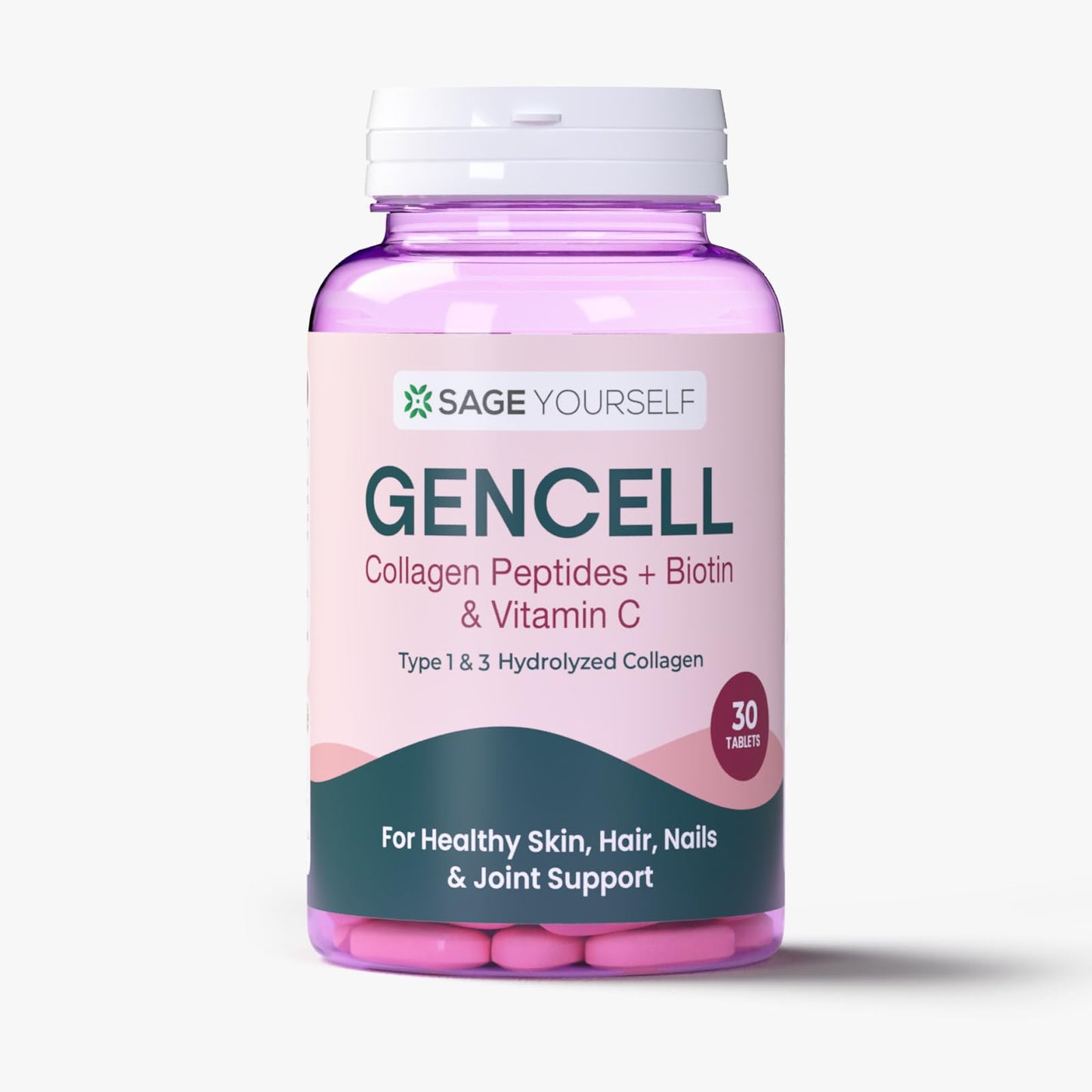 Sage Yourself Gencell (Collagen+biotin+Vitamin C) 30 Softgels
