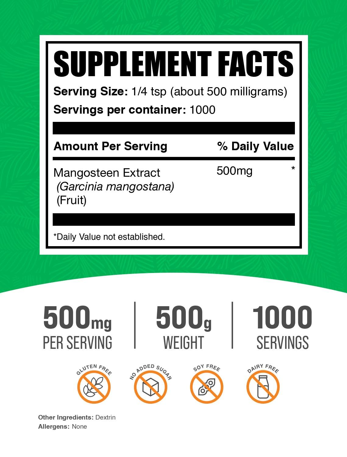 BulkSupplements Mangosteen Extract Powder, 17.64 oz