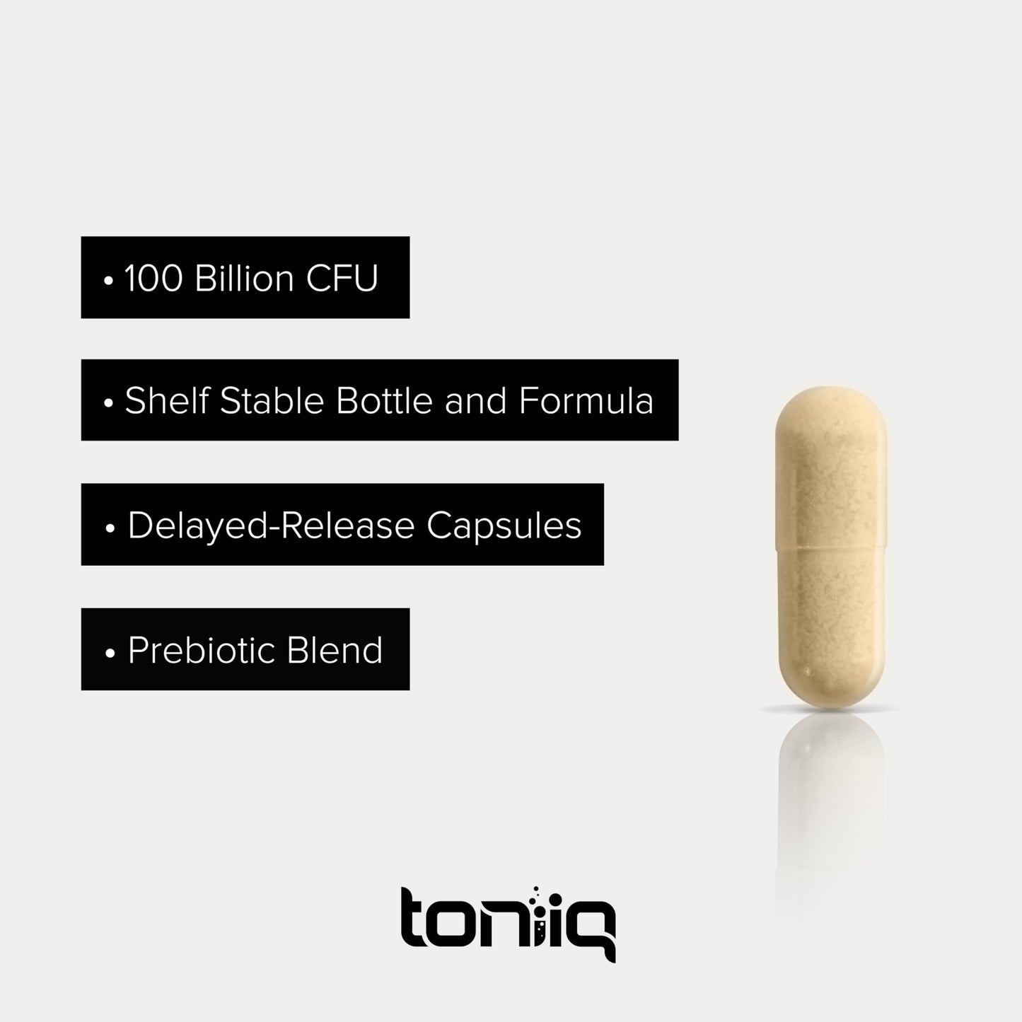Toniiq Bacillus Subtilis Probiotic Capsule 60 Count