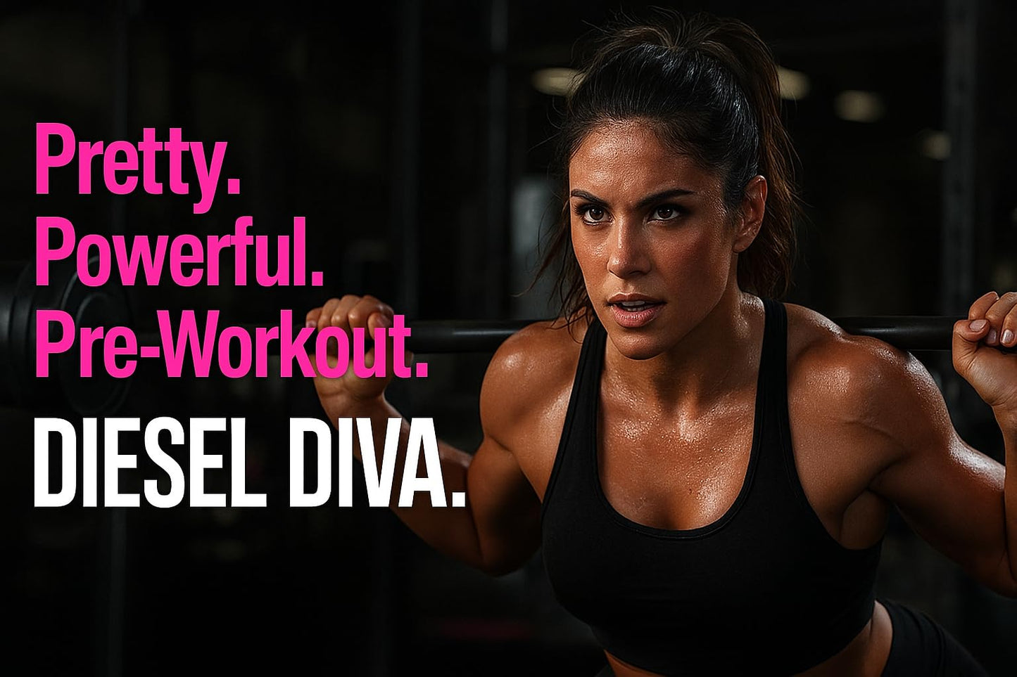 GET DIESEL NUTRITION DIESEL DIVA Pre Workout Powder Energizer, Potent Mental Focus, Endurance with Caffeine, Green Tea, Beta Alanine, B-Vitamins, BCAAs, 11.64 Ounce