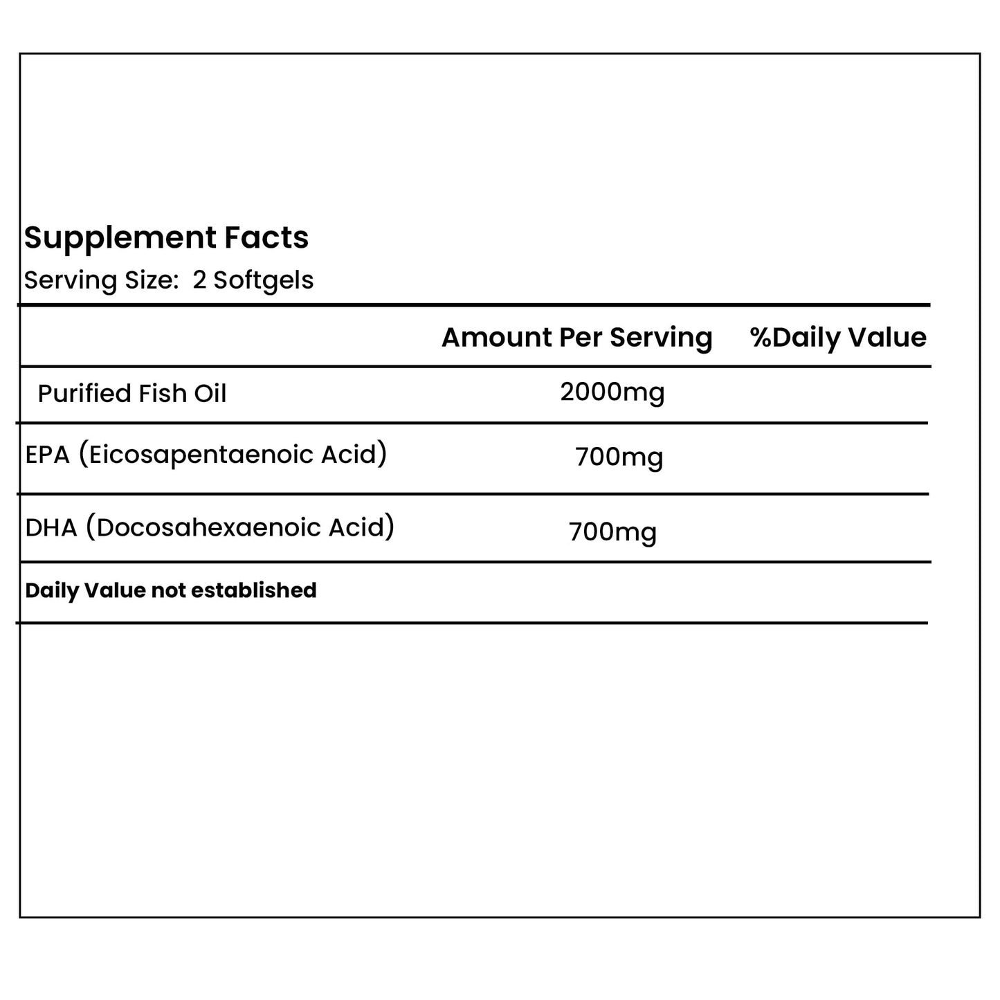 Green Organic Supplements Purified, Triple Strength Omega-3 Fish Oil Made with Wild Sardines Softgels, 90 Softgels