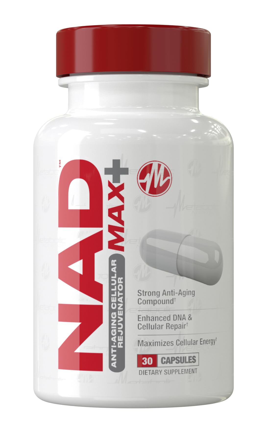 Metabolic Nutrition NAD MAX Plus+ 450mg NAD+ Capsule, 1 Count