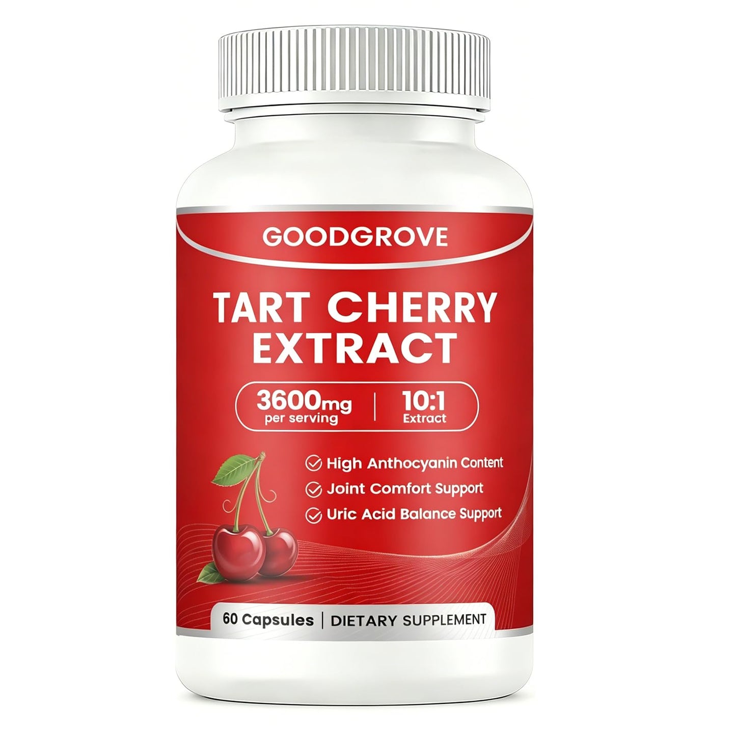 WSJAWH Good Grove Tart Cherry Extract Capsules, 60 Count