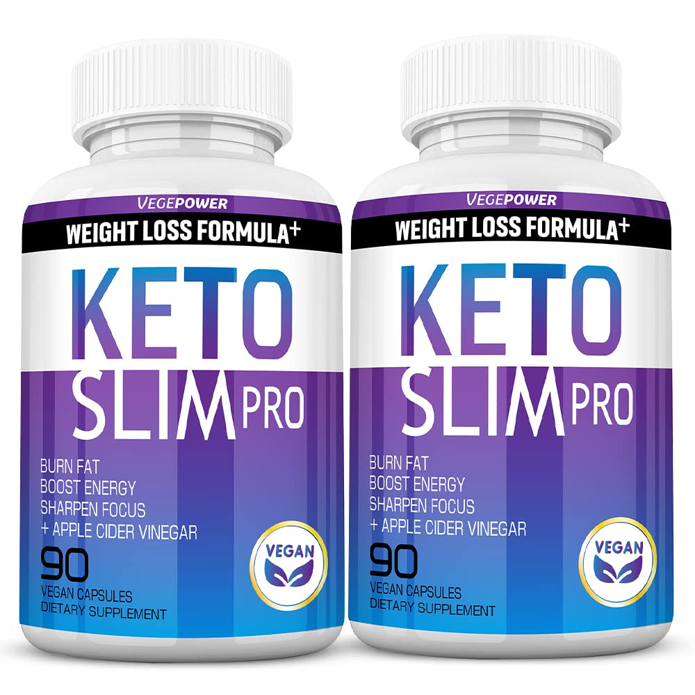 VEGEPOWER Keto Weight Loss Pills - Fat Burner for Women and Men with Apple Cider Vinegar - Natural Appetite Suppressant, Weight Management & Metabolism Booster, 180 Capsules