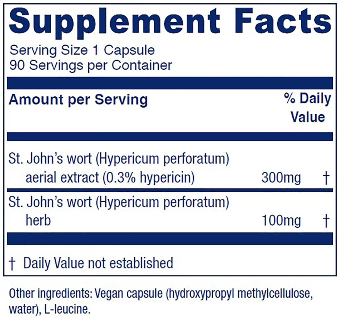 Vitanica St. John's Wort Capsules, 60 Count