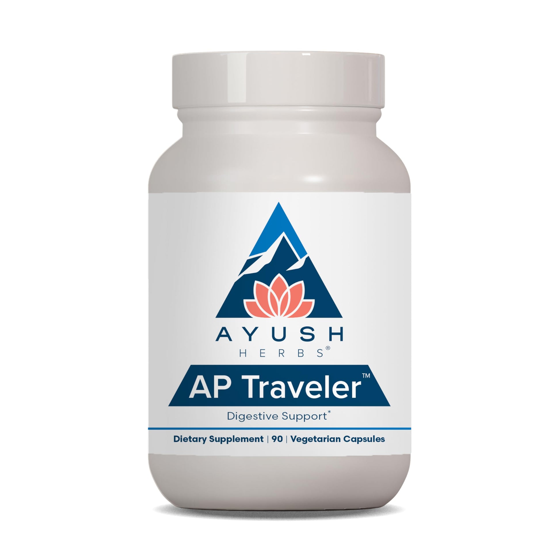 Ayush Herbs AP Traveler Digestive Support with Holy Basil & Neem, 90 Capsules