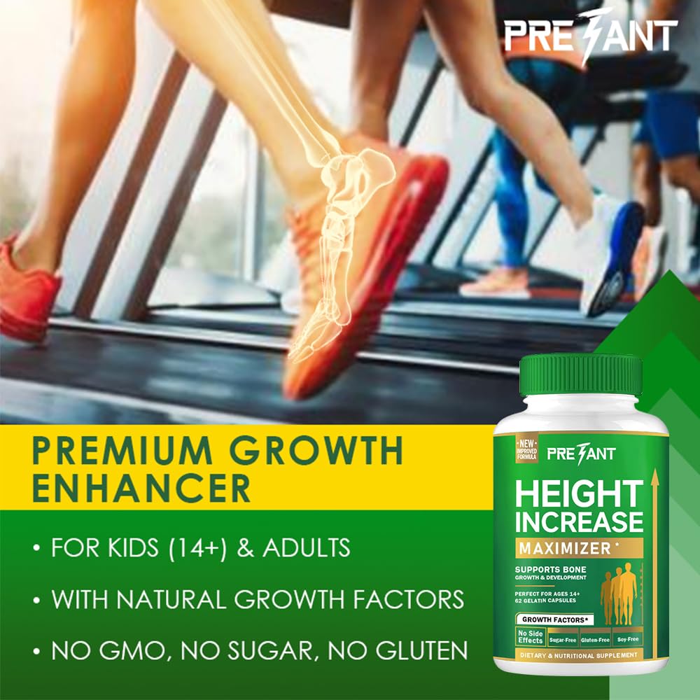 PRETANT Ashwagandha Supplement, Calcium Vitamin & Lysine Extra Strength, Bone and Muscle Health Supplement, 62 Capsules