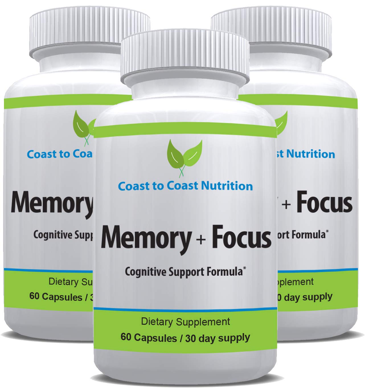 Coast to Coast Nutrition Brain Supplement Capsules 60 Count