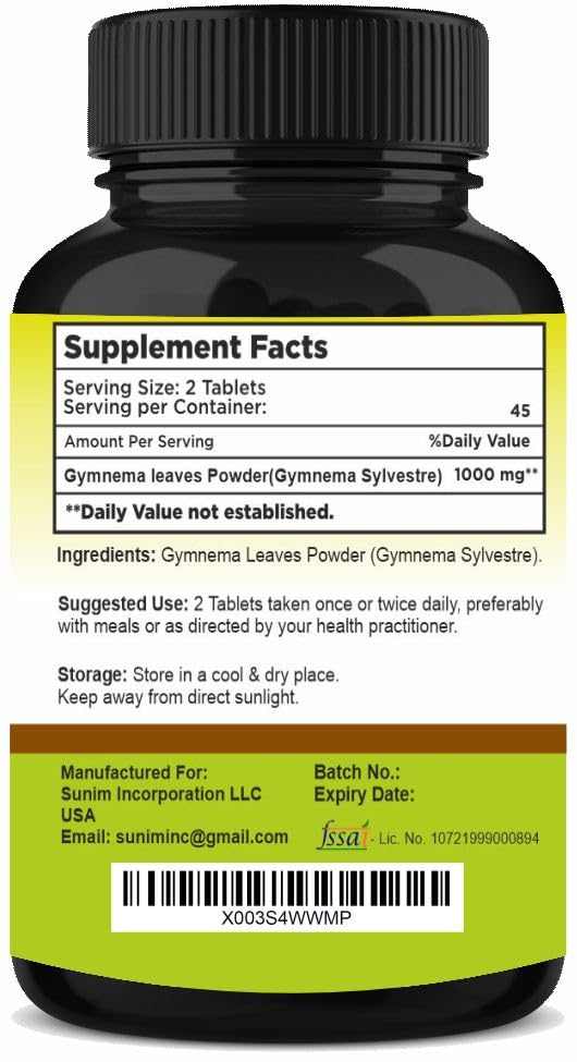 SunNature Gymnema Tablets 90 Tablets