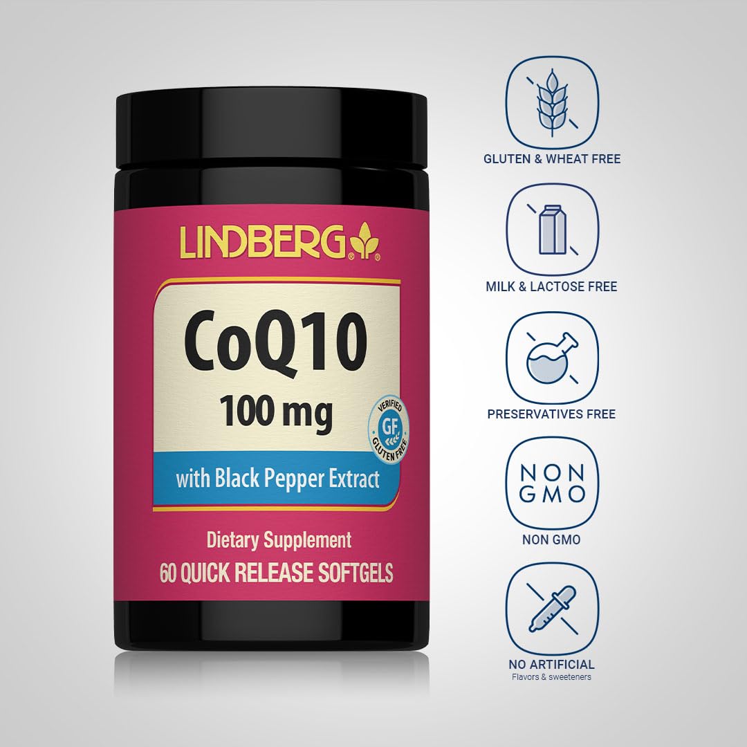 LINDBERG CoQ10 100mg Softgels 60