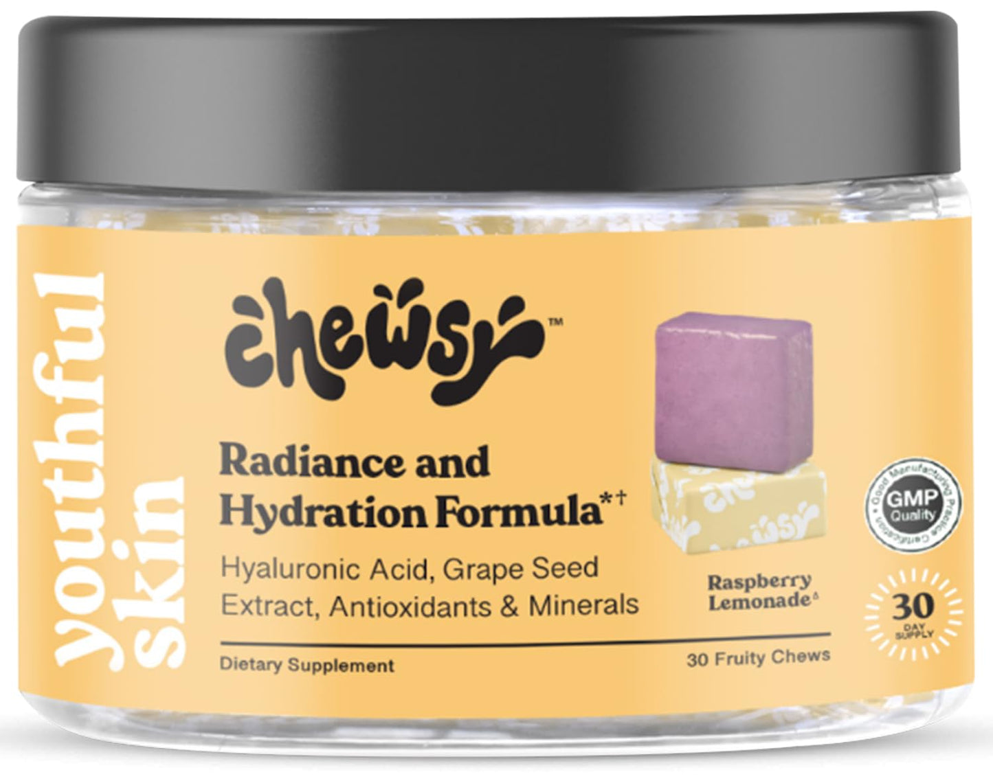 CHEWSY Youthful Skin Radiance & Hydration Formula 30 Count Chewable