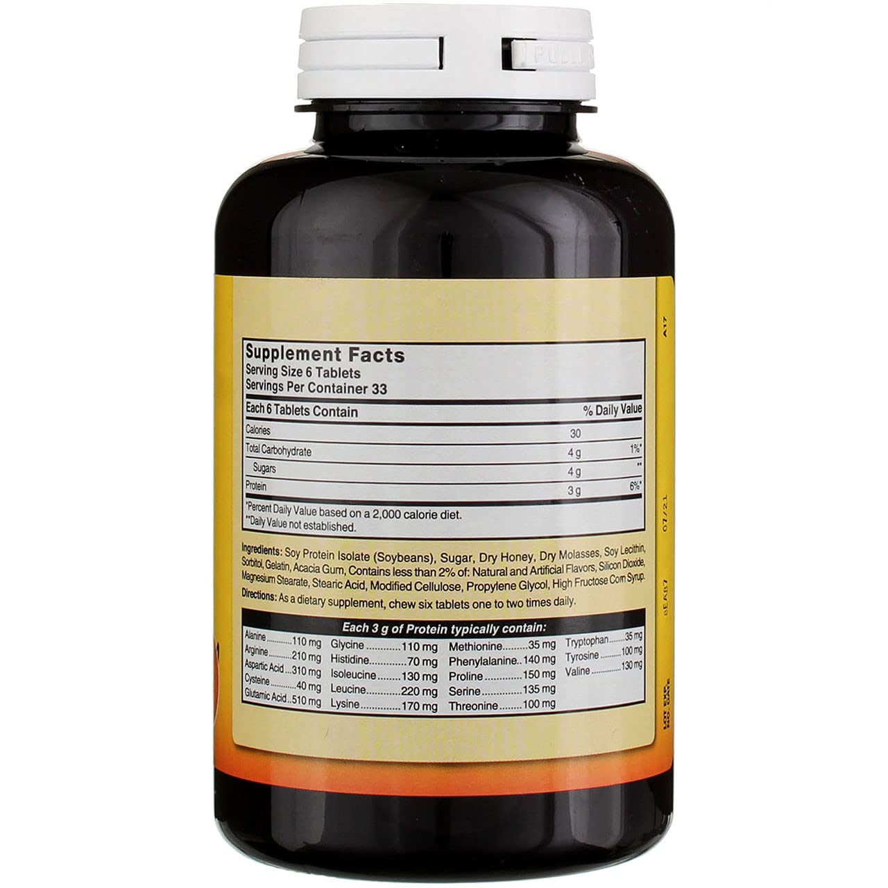 Nature's Blend Protein Tablets Honey Flavor, 200 Tablets