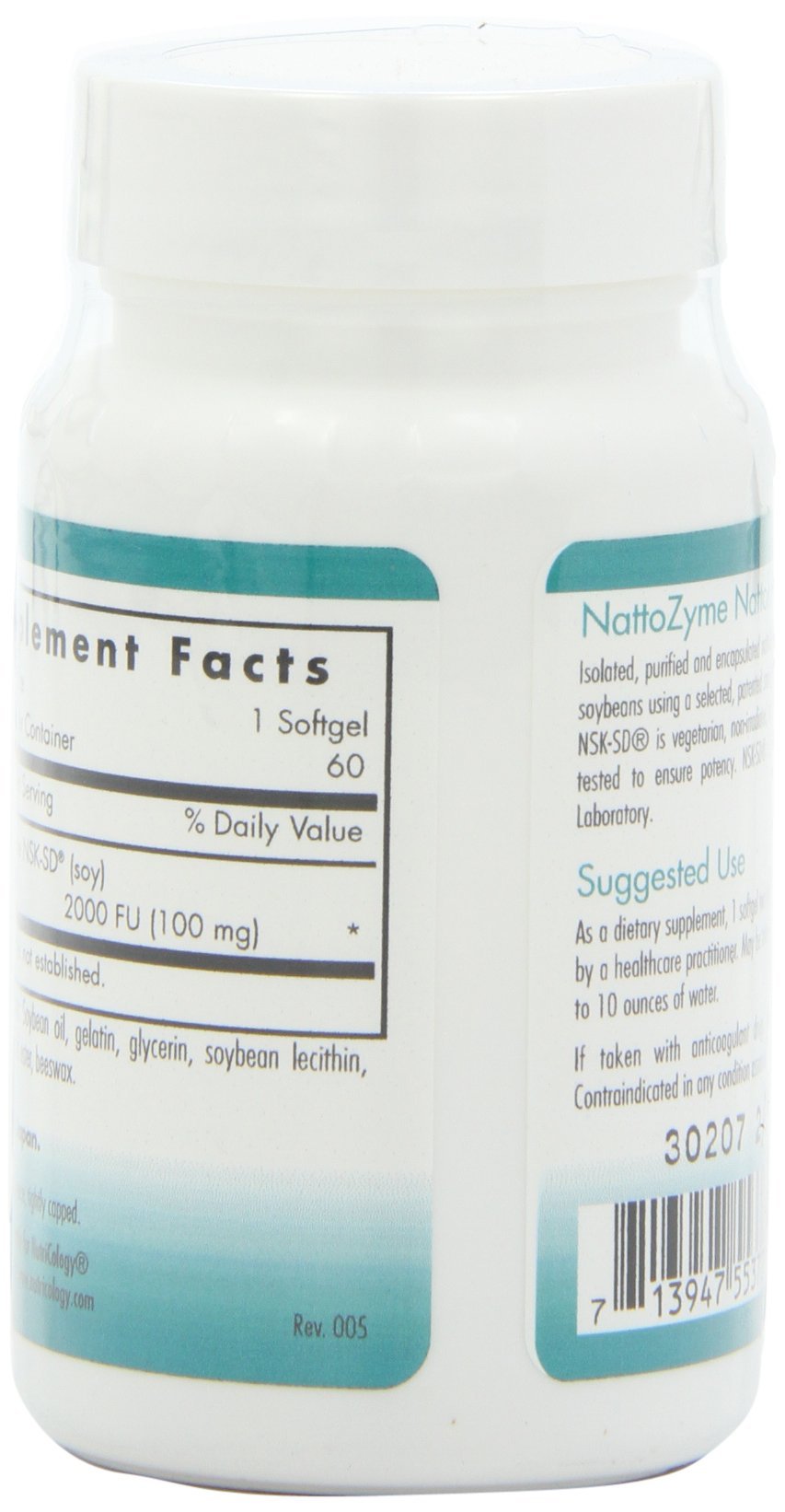 Allergy Research Group NutriCology NattoZyme 100 mg Softgel, 60 Softgels