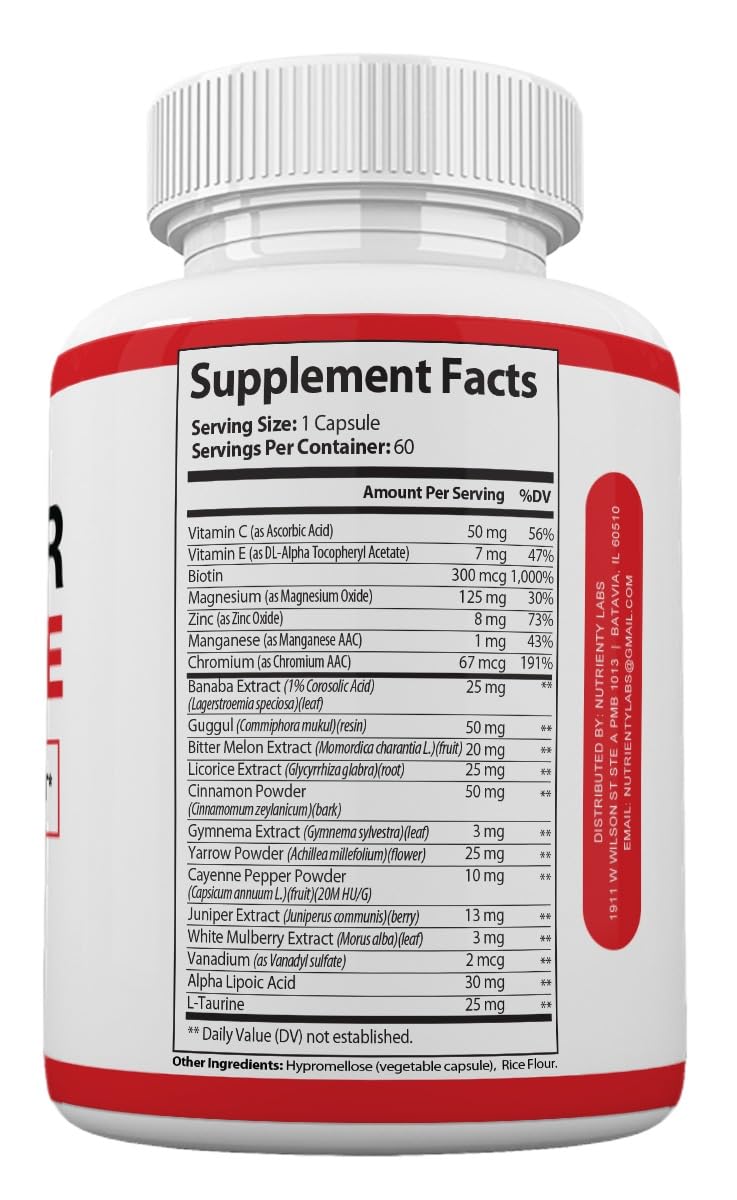 Zonata Sugar Delete Blood Support Premium Formula 60 Capsules