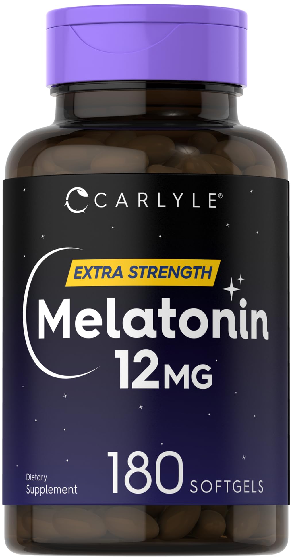 Carlyle Melatonin 12 mg Softgel Capsules, 180 Count