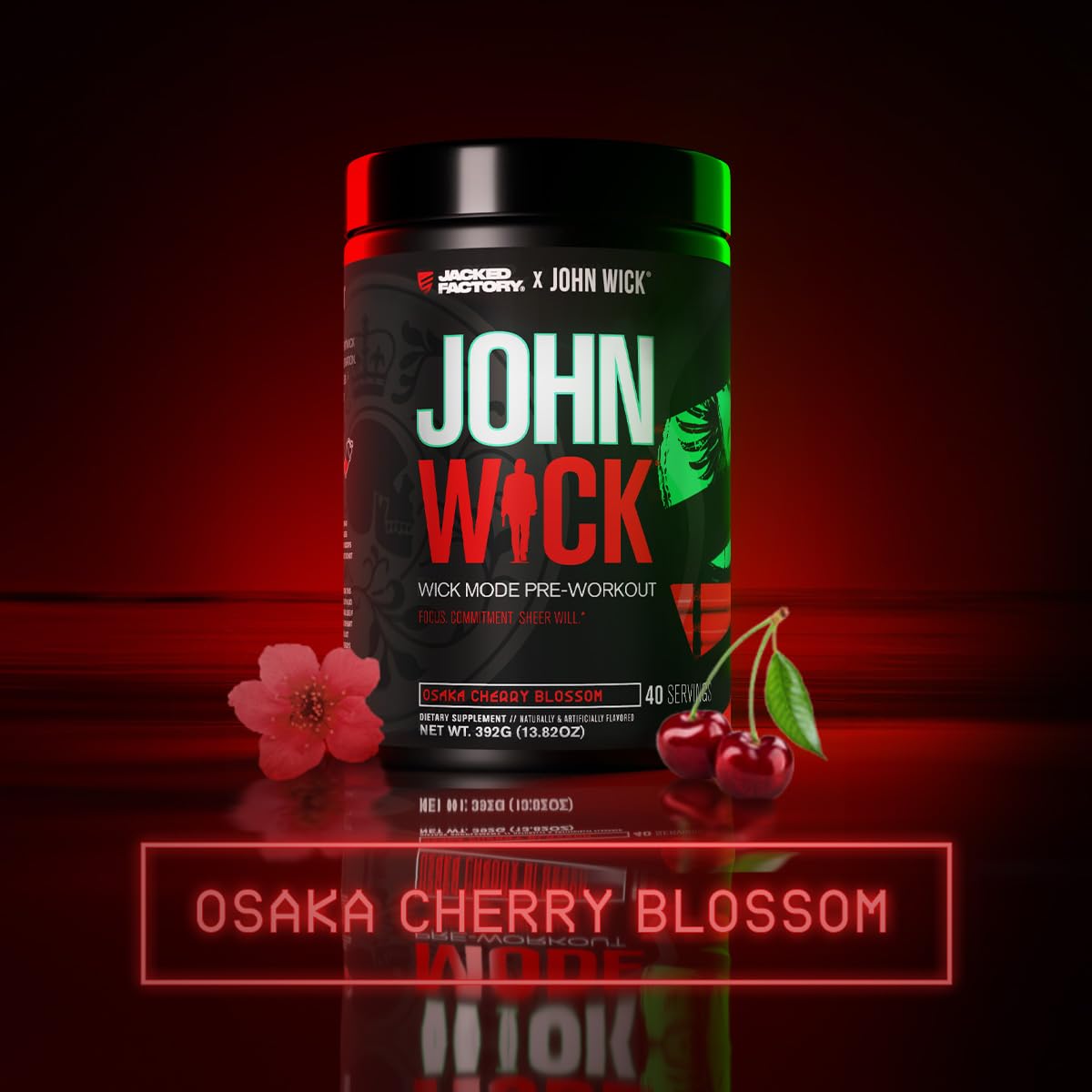 Jacked Factory Wick Mode Pre Workout Powder 40 Servings