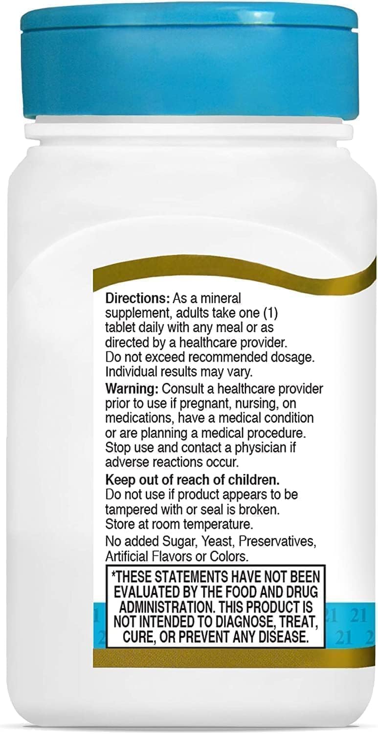21st Century Magnesium 250 mg Tablet, 110 Tablets