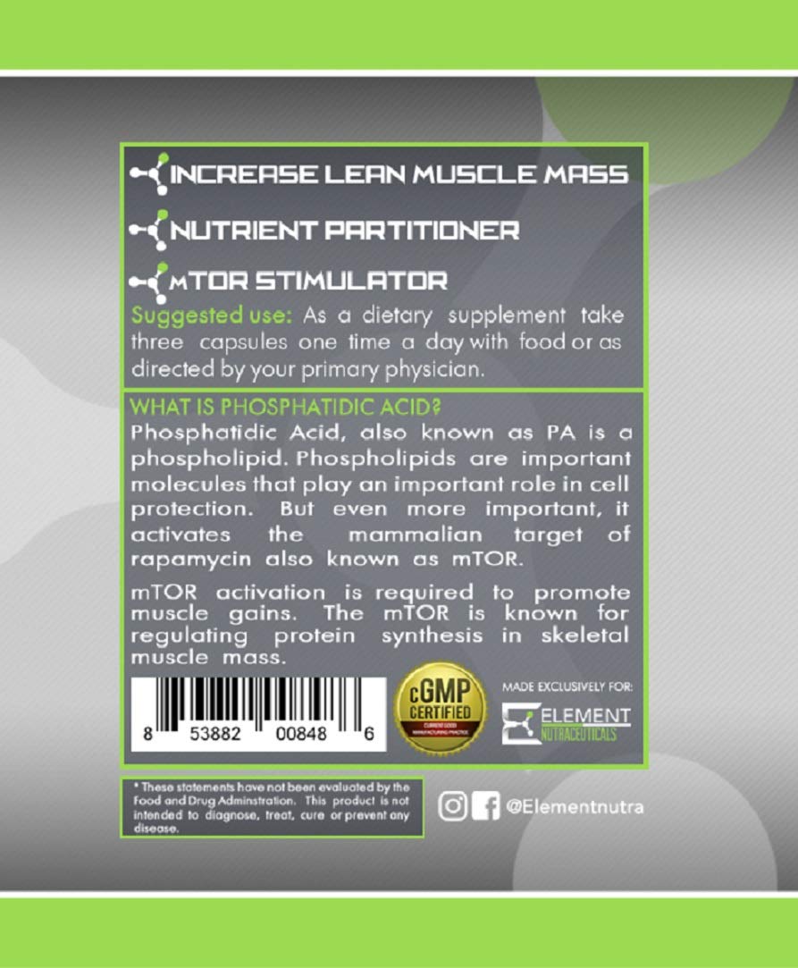 Element Nutraceuticals Phosphatidic Acid Capsule 90 Count