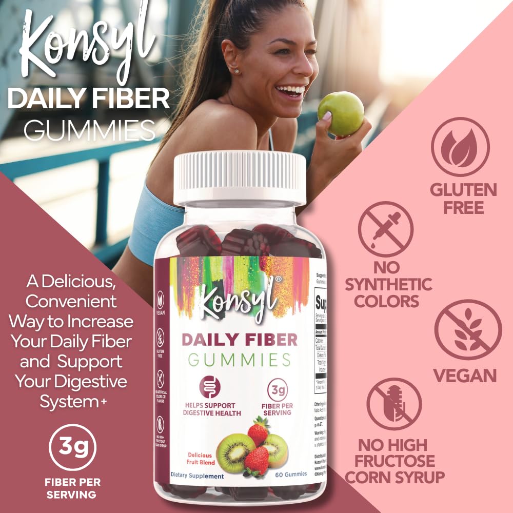 Konsyl Daily Fiber Gummy 60 Count