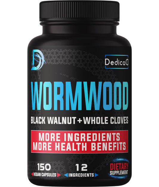 DEDICAD Premium Wormwood Extract Capsules, 150 Count