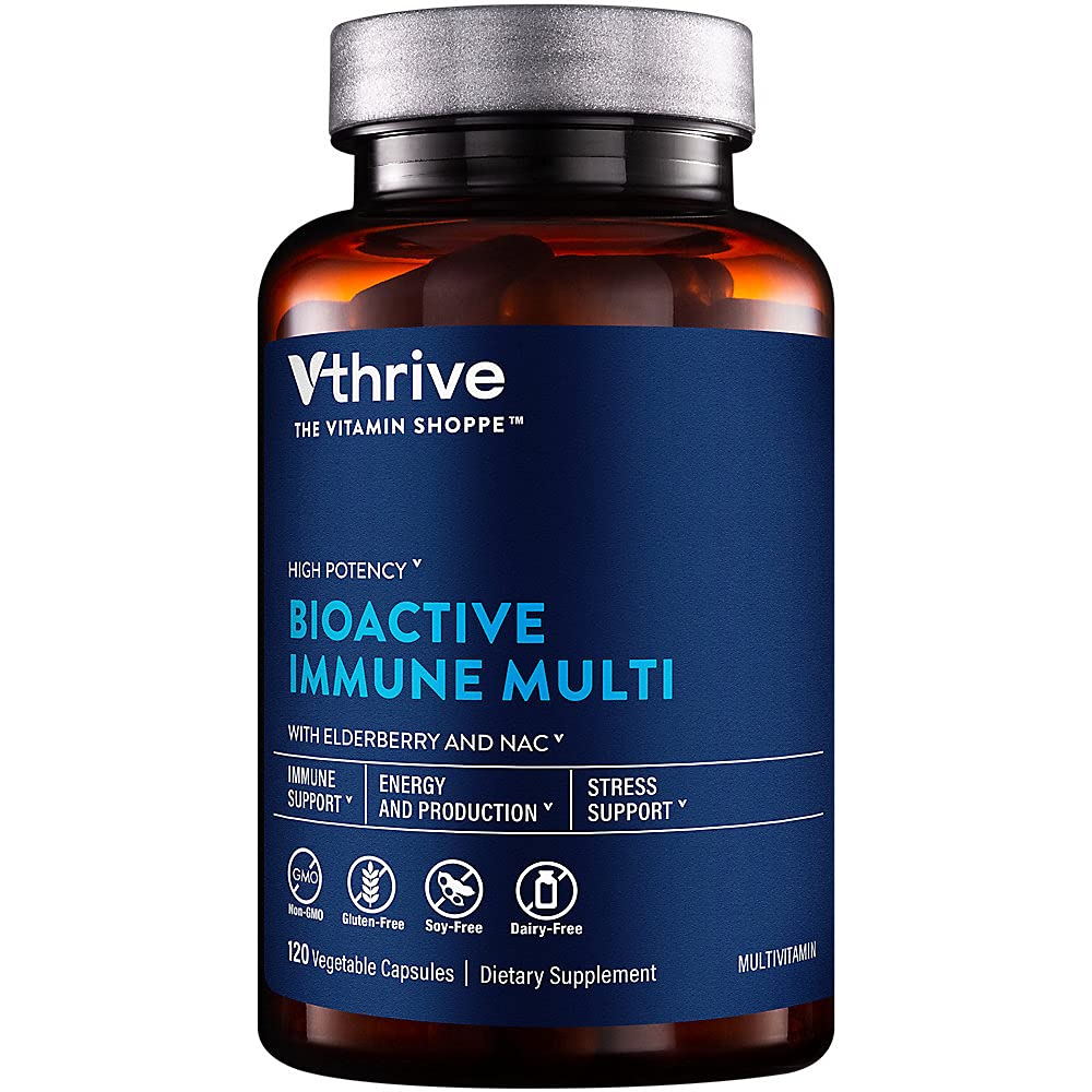 Vthrive Bioactive Immune Multivitamin with Elderberry NAC Capsule, 1 Count