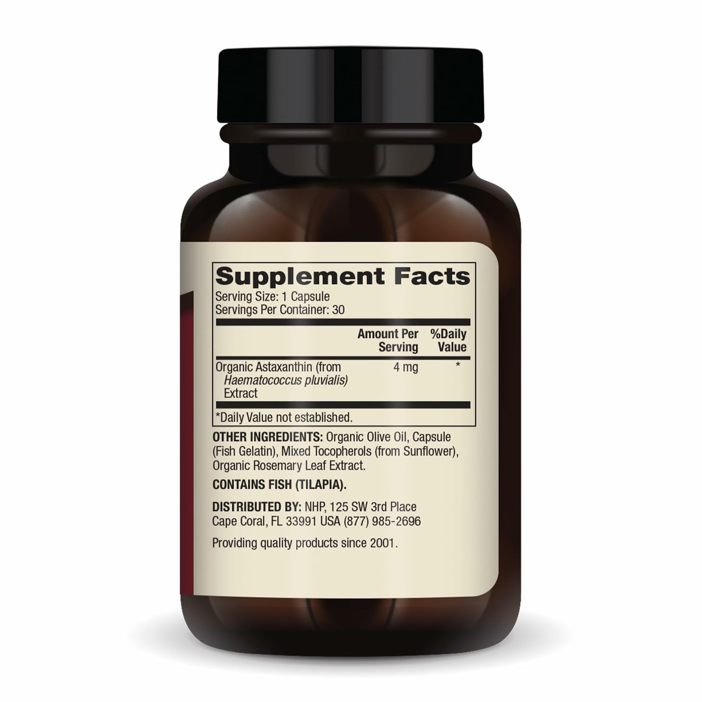 Dr. Mercola Organic Astaxanthin 4 mg Capsules 30 Count