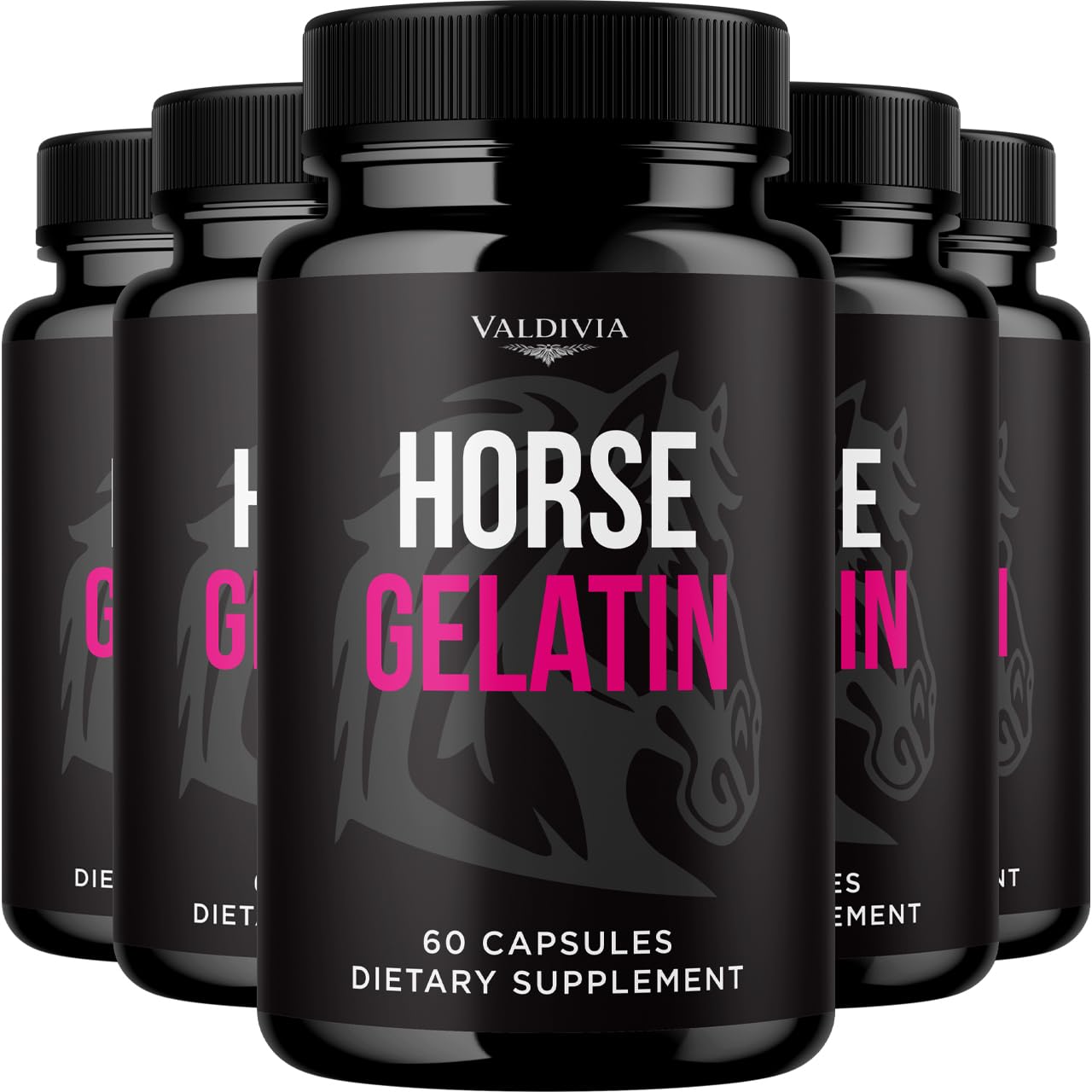 Valdivia Horse Gelatin Capsules 300 Capsules